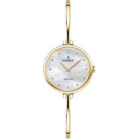 Resim Essence D1242.120 Taşlı Tasarım Kadranlı Metal Kordon Metal Kasa 3 ATM Suya Dayanıklı Altın Re 