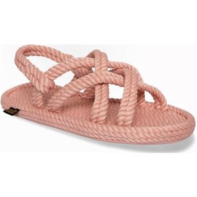 Resim Nomadic Republic Bodrum Kauçuk Tabanlı Kadın Halat Sandalet - Pembe 