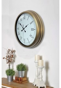 Resim Zentime Retro Modern Roma Rakamlı 40 Cm Metal Duvar Saati Diğer 