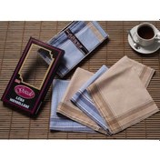 Resim Siyah Kutulu 42x42 Cm Düzine 12 Adet Kumaş Mendil-gm 07 Çok Renkli 