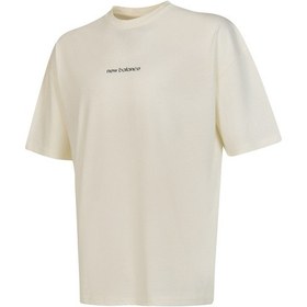 Resim New Balance Lifestyle Unisex Tshirt Bej 