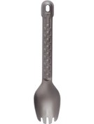 Resim Qingmipy Titanyum Çatal Kaşık Kombinasyonu - 17.3cm Uzunluk, 13g Hafif, Dayanıklı Materyal, Tek Parça Tasarım Çok Renkli 