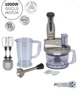 Resim TEFAL İn Üstün Kaliteli Powelix Activflow 1000 Watt Güçlü Mutfak Robotu Blender Seti, Buz Kırma 