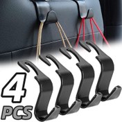 Resim 4 adet/8 adet Evrensel Otomatik Koltuk Başlığı saç tokası Depolama Askısı Araba Araç Arka Koltuk Düzenleyici Tutucu Araba İç Aksesuarları, PVC Malzeme, Koltuk Arkası için, Koltuk Arkası saç tokası için, Koltuk Arkası Askısı için 