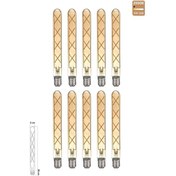 Resim Rustik Led Çubuk Ampul E27 8w 2500k Gün Işığı 10'lu Erd-38 