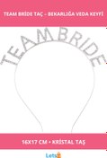 Resim Genel Markalar Gümüş Kaplama Kristal Taşlı Team Bride Taç 