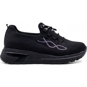 Resim Berk Taşlı Streç Kadın Günlük Ayakkabı Siyah 
