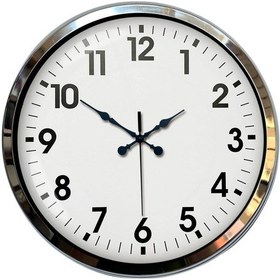 Resim Zentime Krom Elegance 40 Cm Metal Standart Duvar Saati Açık 