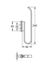 Resim Grohe Selection Yedek Tuvalet Kağıdı Tutacağı Çift Rulo İçin - 41067000 