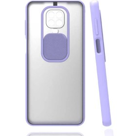 Resim Canpay Xiaomi Redmi Note 9 Pro Uyumlu Kılıf Kayar Sürgülü Lens Koruma Sliding Lens Protective Case 