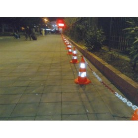 Resim Evelux Pvc Trafik Konisi 52 cm Çift Reflektifli Trafik Dubası 