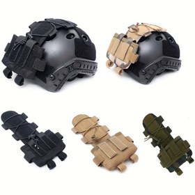 Resim 1 adet 1000D Çok Fonksiyonlu Kask Ağırlık Çantası, Gece Görüşü Pil Bağlantı Çantası, MK2 Kask Pil Çantası Kask Denge Çantası 