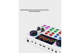 Resim Feyza Design Yüksek Kaliteli Gürültü Engelleme Canlı Yayın Ses Kartı 