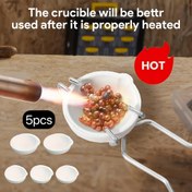 Resim 5 adet Yüksek Sıcaklık Dayanıklı Seramik Kase - Metalik Olmayan 100G ve 250G, Döküm, Kalıp, Oksidasyon Koruma, DIY Metal İşleme Araçları (Indüksiyon Ocakları ve Laboratuvarlar), Döküm Aksesuarları, Indüksiyon Ocakları, Laboratuvar Kullanımı, Yaşlanmış Görünüm, Metalik Yapı Olmayan 