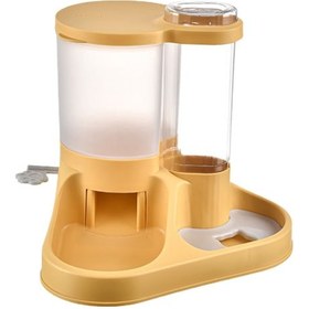 Resim Teltree Otomatik Kedi Köpek Mama Ve Su Kabı - 7 Günlük Besleme, Dökülmez Tasarım 