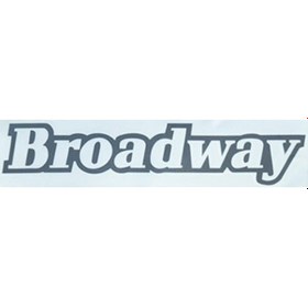Resim Broadway Kağıt Yazı Yeni Model Koyu Gri 