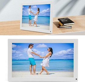 Resim 15,6 İnç WiFi Dijital Resim Çerçevesi, 1080x1920 HD Dokunmatik Ekran Fotoğraf Çerçevesi Elektronik, Otomatik Döndürme, Uygulaması Ile Her Yerden Anında Fotoğraf (AB 
