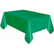 Resim Yeşil Renk Kullan At 120x180 Cm Doğum Günü Partisi Için Tek Kullanımlık Düz Plastik Masa Örtüsü Tüm Yaşlar 