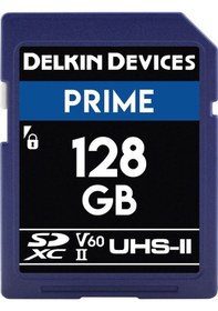 Resim Delkin Devices 128gb Prime Uhs-ıı V60 Sdxc Hafiza Kartı Lblggpkelw 