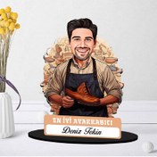 Resim Kişiye Özel Erkek Ayakkabıcıya Hediye Karikatürlü Biblo 