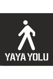 Resim isgtabelam 40x40 Cm /kompozit /Yaya Yolu Boyama Şablonu 