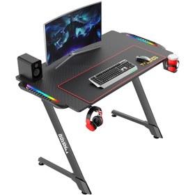 Resim Twisted Minds Z Design Tm-z-1060-rgb Karbon Fiber Rgb Gaming (OYUNCU) Masası 