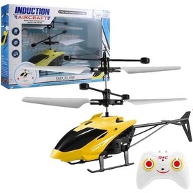 Resim Uzaktan Kumandalı USB LED Mini RC Drone Oyuncak Helikopter Uçak Sarı 