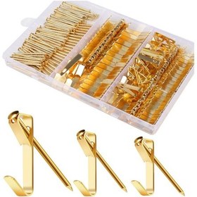 Resim K22677g Resim Asma Kancaları, 184pcs Resim Asma Kiti, 20lb/30lb/50lb,altın 