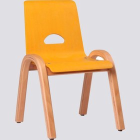 Resim 0.29 Çocuk Sandalyesi Sarı - Naturel / W: 37 H: 55 D: 37 S: 28 