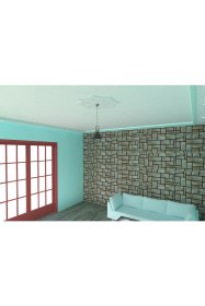 Resim Motifpiyer Lamba Tavan Göbeği-Sekizgen-egri-02-56cm-2 Adet 