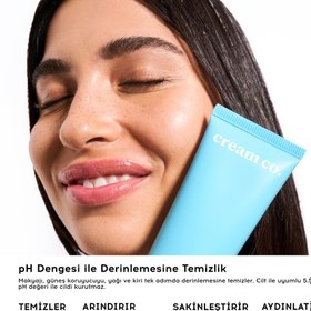 Resim Cream Co. Beyazlatıcı Yüz Temizleyici Makyaj Temizleme Tek Adımda Çift Aşamalı Temizlik Cream Cleanser 150 ml 