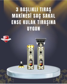 Resim TeknoKesgin Sıfır Boşluk T Bıçaklı Erkek Bakım Seti – Çok Başlıklı 