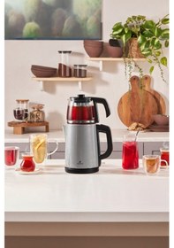 Resim Karaca Tea Glass 2 in 1 Çelik Çay Makinesi ve Kettle 