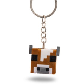 Resim Flexilab Creative Minecraft İnek Figürlü PLA Anahtarlık - 3D Baskı Piksel Tasarım, Koleksiyon ve Hediyelik 