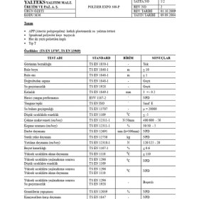 Resim Poliser 300-P Expo 3 mm Membran, -5c, 1 Rulo=10 M2, App Katkılı Plastomerik Esaslı Su Yalıtım Membranı 