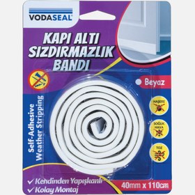 Resim 400mmX110cm Kendinden Yapışkanlı Kapıaltı Sızdırmazlık Bandı Beyaz 