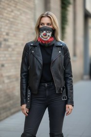Resim KANİNCHEN Unisex Buff Maske Motorcu Maskesi Boyunluk Baf 