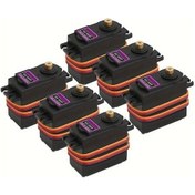 Resim Sandwich Mg996r 180 Metal Dişli Servo, 6'lı Set, Yüksek Torklu, Robot & Arduino Uyumluluğu 