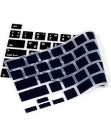 Resim Mabeyn Pro Klavye Koruyucu Rusça Us Enter Uyumlu Ince Silikon Bar 13 M1-M2 ve 16 Inç Modeller Için Toz ve Sıvı Koruma Siyah 
