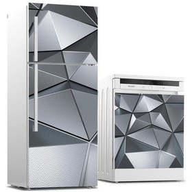 Resim Ve Bulaşık Makinası Beyaz Eşya Sticker Kaplama 3d Metal 