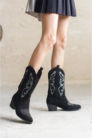 Resim GOFFSHOES Kadın Vance Kovboy Çizme - Siyah 