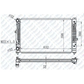 Resim Motor Su Radyator Passat 1996-2000 A4 1995-01 A6 2000-05 Adp-Ahl 504607241 