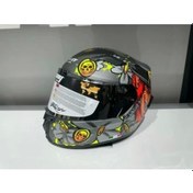 Resim Sway Sw 820 Badboy Full Face Motosiklet Kaskı Gri Sarı Kırmızı 