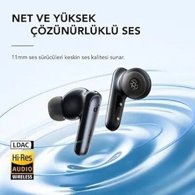 Resim Soundcore Anker Liberty 4 NC Bluetooth Kulaklık, Adaptive ANC 2.0, 3 Kat Daha Detaylı Net, 10 Saat / 50 Saat Endişesiz Pil, 6-Mikrofonlu Akıllı Çağrılar, Ses Açık Mavi 
