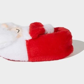 Resim Defacto Kız Çocuk Yılbaşı Temalı Düz Taban Panduf F1946a825wnwt34 Beyaz-wt34 