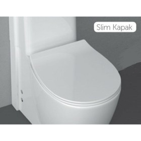 Resim İsvea ISVEA D40 DP KLOZET KAPAĞI SENTİMENTİ YAVAŞ TAK ÇIKAR SLİM BEYAZ 40D40200I-S 