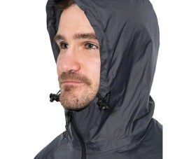 Resim Trespass Qikpac Unisex Tp75 Gri Yağmurluk Standart Kalıp Suya Dayanıklı Hafif Kumaşla Seyahat İçin İdeal 