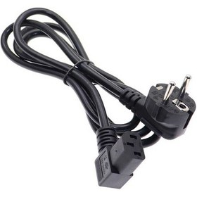 Resim 1.8 Metre C13 Power Kablo - 90 Derece L Uç Açılı Güç Kablosu 