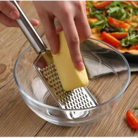 Resim El Rendesi Ve Kabak Oyacağı Paslanmaz Çelik Limon Peynir Sarımsak Rendesi Çok İşlevli Rende Paslanmaz Çelik 