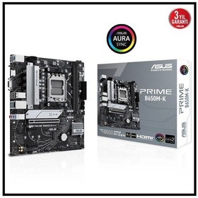 Resim Asus Prıme B650m-k, 2xddr5, 2x M.2, D-sub, Hdmı, Am5 Soket Anakart 